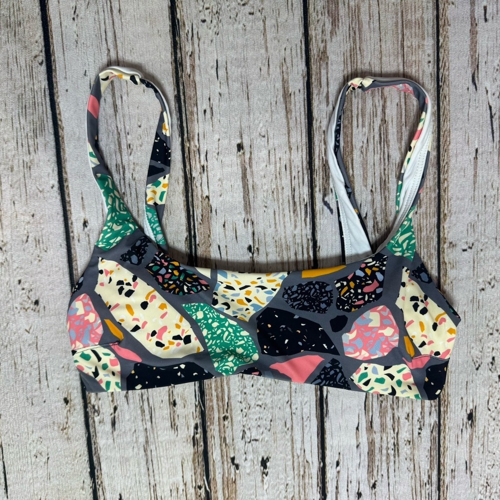 RSVLTS Women's Pullover Bikini Top Rock Party Size Medium Swim Suit